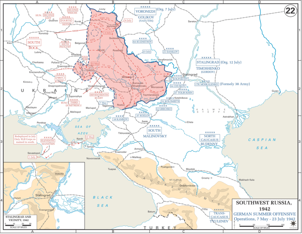 The German Advance to the Don River between 7th May and 23th July